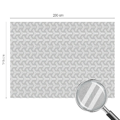 Melkglas folie met glas in lood effect Minimalistische lijnen