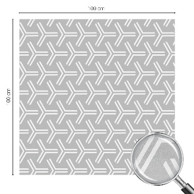 Melkglas folie met glas in lood effect Minimalistische lijnen