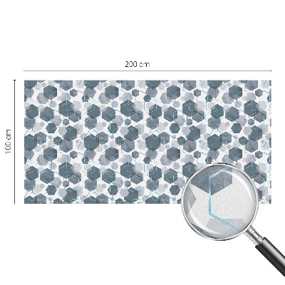 Glas in lood raamfolie Geometrische zeshoeken