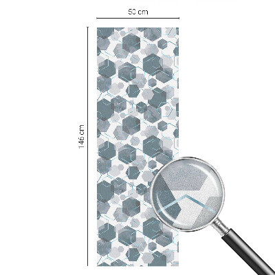 Glas in lood raamfolie Geometrische zeshoeken