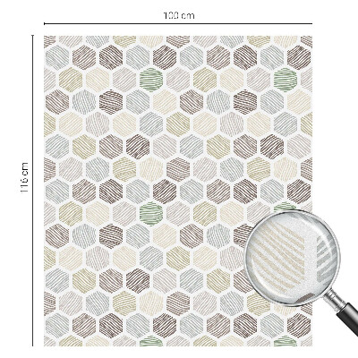 Privacy folie raam Geometrische golven