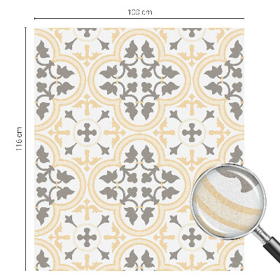 Zelfklevende raamfolie glas in lood Plantenpatronen