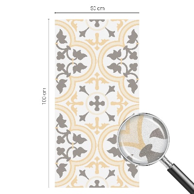 Zelfklevende raamfolie glas in lood Plantenpatronen