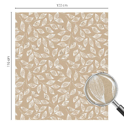 Glas in lood folie voor raam Bladeren natuur