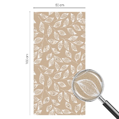 Glas in lood folie voor raam Bladeren natuur