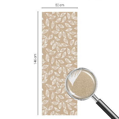 Glas in lood folie voor raam Bladeren natuur