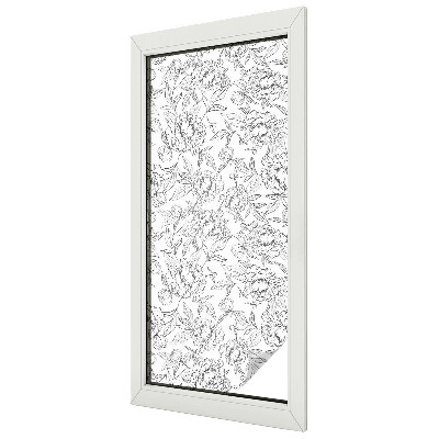 Privacy folie raam Bloemenmotief