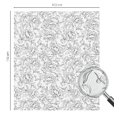 Privacy folie raam Bloemenmotief