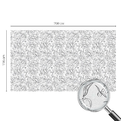 Privacy folie raam Bloemenmotief