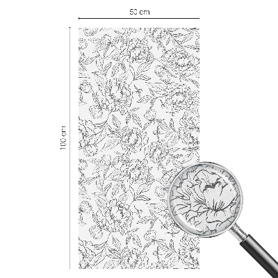 Privacy folie raam Bloemenmotief