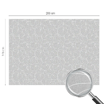 Glas in lood folie voor raam Bladrijke elegantie