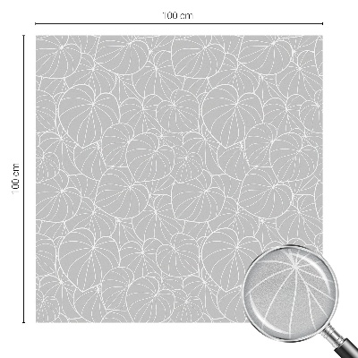 Glas in lood folie voor raam Bladrijke elegantie