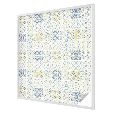 Zelfklevende raamfolie glas in lood Klassieke tegels