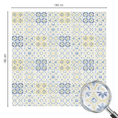 Zelfklevende raamfolie glas in lood Klassieke tegels