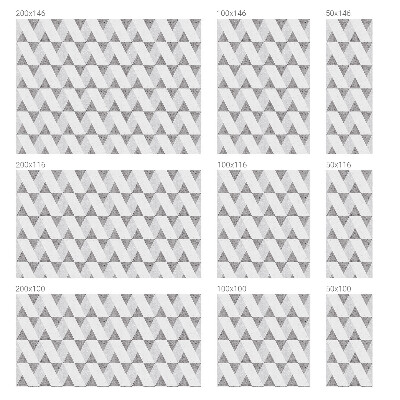 Melkglas folie met glas in lood effect Grijze driehoeken