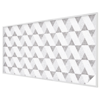 Melkglas folie met glas in lood effect Grijze driehoeken