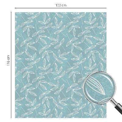 Glas in lood folie voor raam Bladrijke elegantie