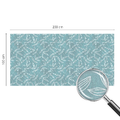 Glas in lood folie voor raam Bladrijke elegantie