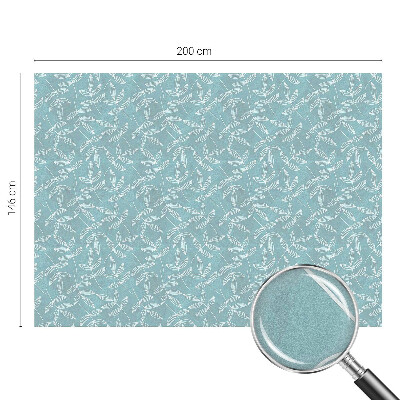 Glas in lood folie voor raam Bladrijke elegantie