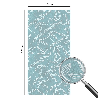 Glas in lood folie voor raam Bladrijke elegantie