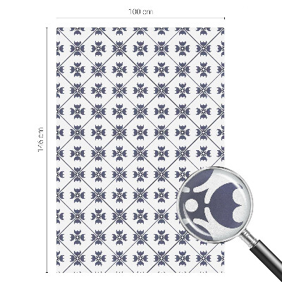 Zelfklevende raamfolie glas in lood Plantenmotief