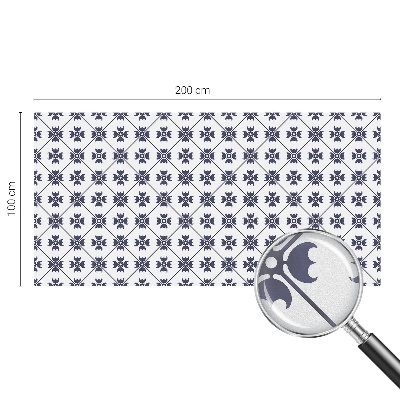 Zelfklevende raamfolie glas in lood Plantenmotief