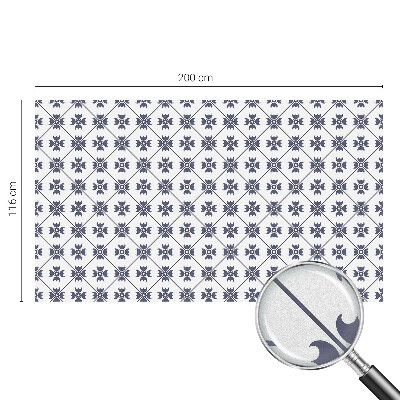 Zelfklevende raamfolie glas in lood Plantenmotief