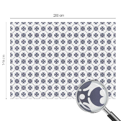 Zelfklevende raamfolie glas in lood Plantenmotief