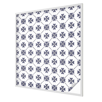 Zelfklevende raamfolie glas in lood Plantenmotief