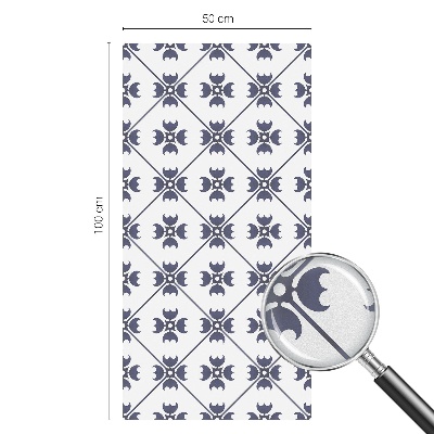 Zelfklevende raamfolie glas in lood Plantenmotief