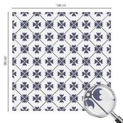 Zelfklevende raamfolie glas in lood Plantenmotief