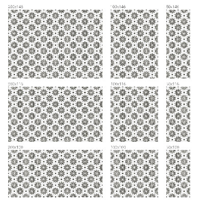 Zelfklevende raamfolie glas in lood Klassieke rozetten