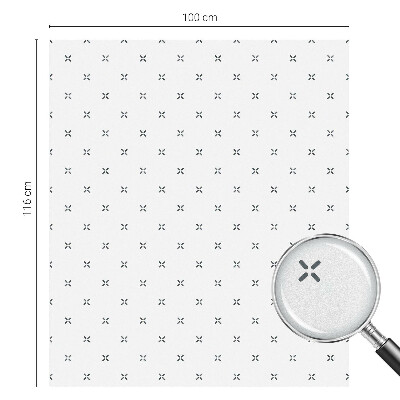 Privacy folie raam Geometrische kruisen