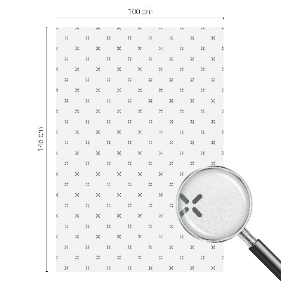 Privacy folie raam Geometrische kruisen