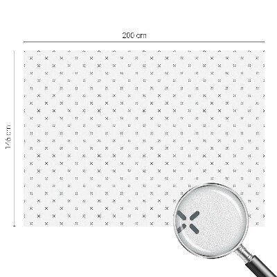 Privacy folie raam Geometrische kruisen