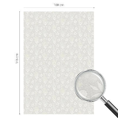 Glas in lood raamfolie Subtiele bloemen