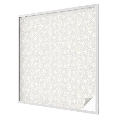 Glas in lood raamfolie Subtiele bloemen