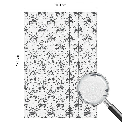 Glas in lood raamfolie Bladrijke elegantie