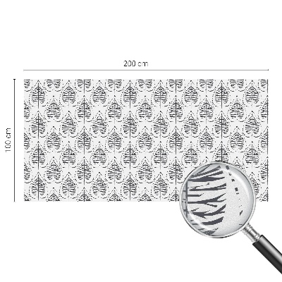 Glas in lood raamfolie Bladrijke elegantie