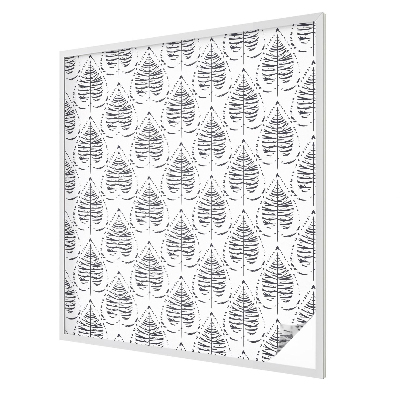 Glas in lood raamfolie Bladrijke elegantie