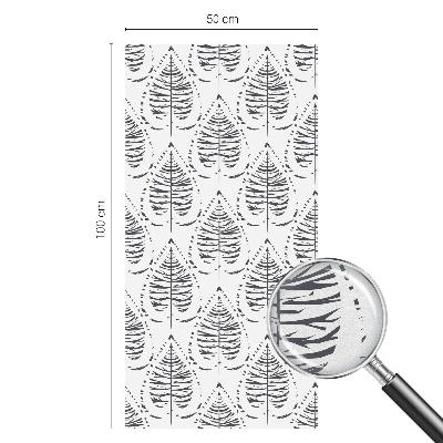 Glas in lood raamfolie Bladrijke elegantie