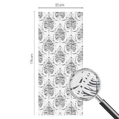 Glas in lood raamfolie Bladrijke elegantie