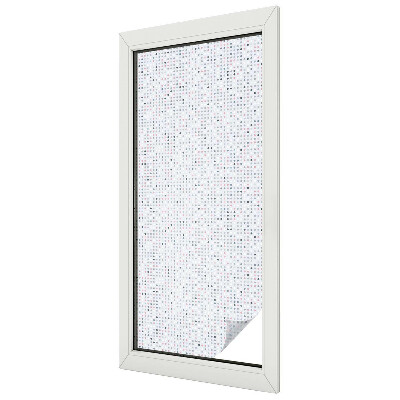 Zelfklevende raamfolie glas in lood Pastelstippen