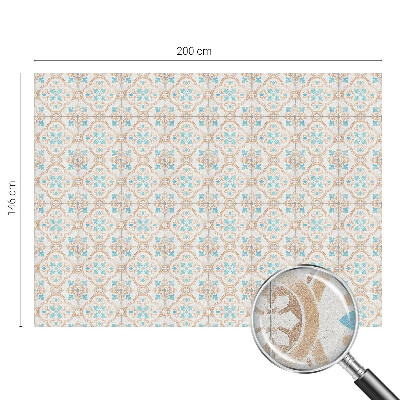 Glas in lood raamfolie Rustieke tegels