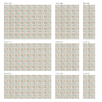 Glas in lood raamfolie Rustieke tegels