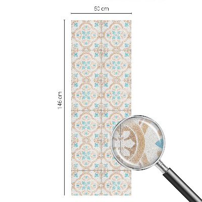 Glas in lood raamfolie Rustieke tegels