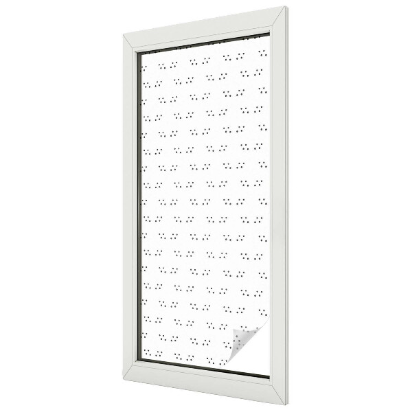 Glas in lood folie voor raam Stippenpatroon