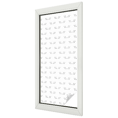 Glas in lood folie voor raam Stippenpatroon