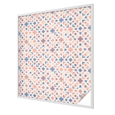 Zelfklevende raamfolie glas in lood Kleurrijke patronen