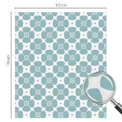 Glas in lood folie voor raam Bloemensymmetrie